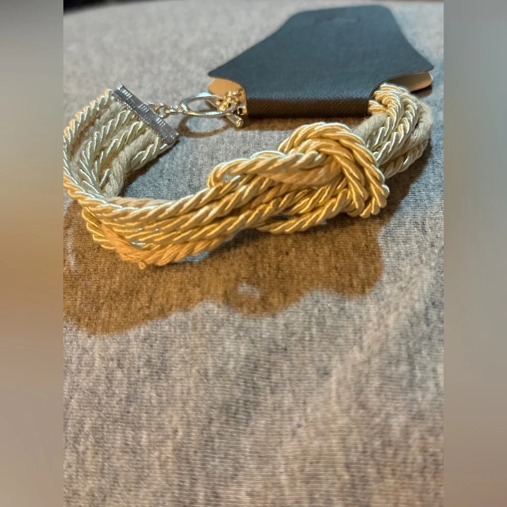 Cotton Rope Twisted Bracelet NWT